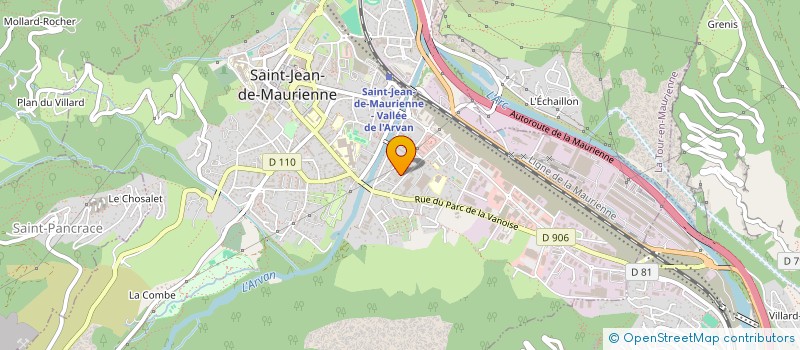 localisation de l'entreprise AS IMMOBILIER à SAINT-JEAN-DE-MAURIENNE