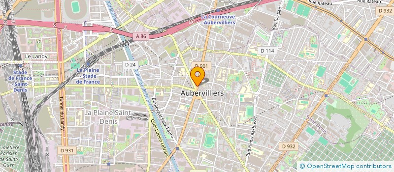 localisation de l'entreprise AS-INFO à AUBERVILLIERS