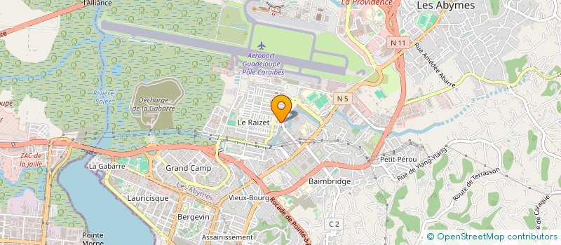 localisation de l'entreprise AS.INGENIEURS CONS.BUR.ETUDES TECH.GPE à LES ABYMES