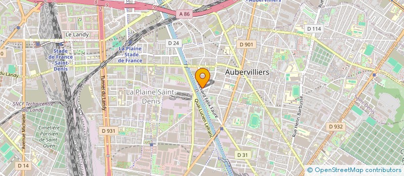 localisation de l'entreprise AS INTERNATIONAL à AUBERVILLIERS