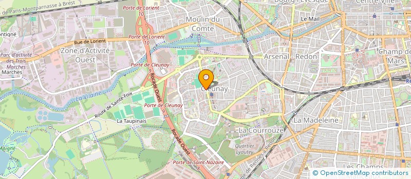 localisation de l'entreprise AS INTERNATIONALE à RENNES