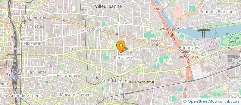 localisation de l'entreprise AS INVEST  VILLEURBANNE