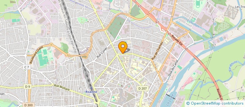 localisation de l'entreprise AS INVEST à ROANNE