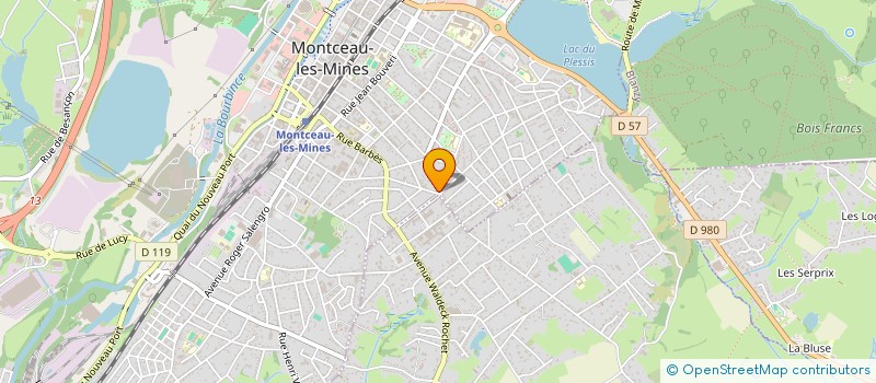 localisation de l'entreprise AS INVEST FLAMENT  MONTCEAU-LES-MINES