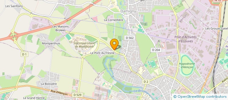 localisation de l'entreprise AS ISOL 61 à DAMIGNY