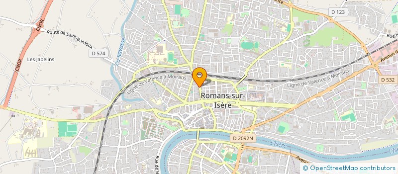 localisation de l'entreprise AS JACQUEMART à ROMANS-SUR-ISERE