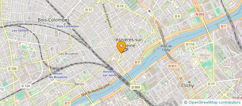 localisation de l'entreprise AS & JK à ASNIERES-SUR-SEINE