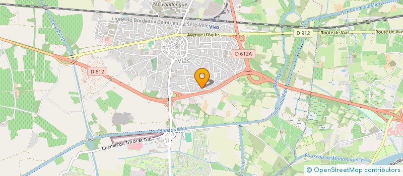 localisation de l'entreprise AS JOINTEUR PLAQUISTE PEINTRE  VIAS