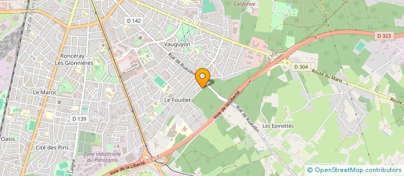 localisation de l'entreprise AS-K  LE MANS