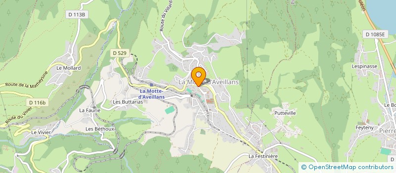 localisation de l'entreprise AS LES GUEULES NOIRES  LA MOTTE-D'AVEILLANS