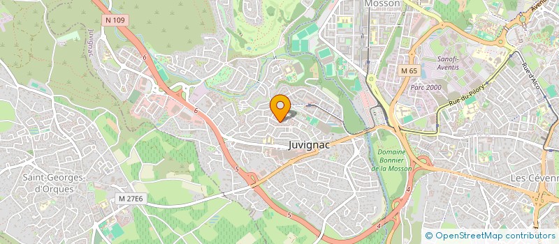 localisation de l'entreprise AS LINES  JUVIGNAC