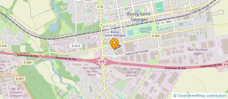 localisation de l'entreprise AS LUXURY DRIVING  BUSSY-SAINT-GEORGES