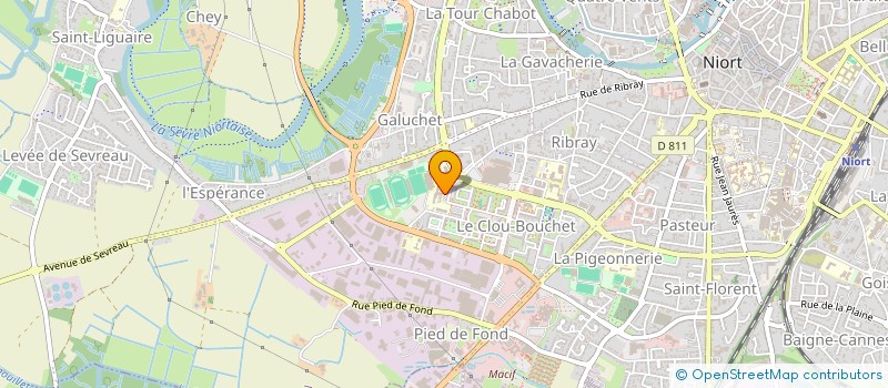 localisation de l'entreprise AS LYCEE DE LA VENISE VERTE NIORT  NIORT