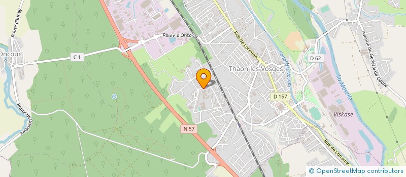 localisation de l'entreprise AS LYCEE EMILE GALLE THAON  THAON-LES-VOSGES