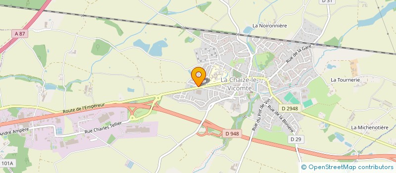 localisation de l'entreprise AS MAINTENANCE  LA CHAIZE-LE-VICOMTE