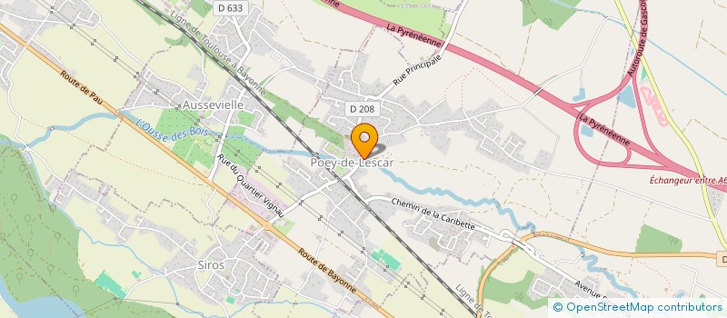 localisation de l'entreprise AS MARQUAGE  POEY-DE-LESCAR