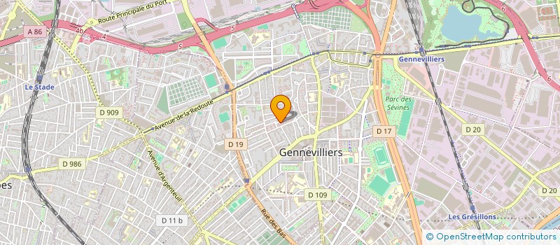 localisation de l'entreprise AS MAXIBAT 92 à GENNEVILLIERS