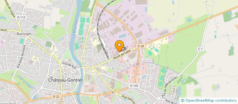 localisation de l'entreprise AS MCB INDUSTRIE  CHATEAU-GONTIER-SUR-MAYENNE