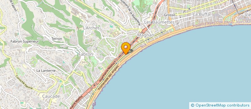 localisation de l'entreprise AS MOTORS CALIFORNIE à NICE