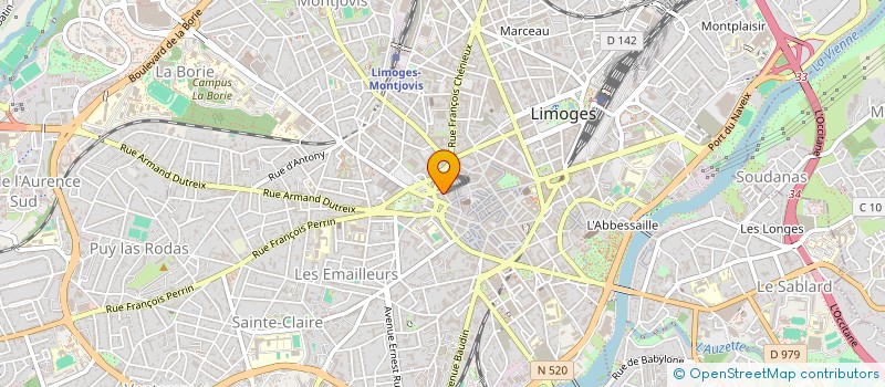 localisation de l'entreprise AS NAT USAGERS ET DES ACCIDENTES ROUTE à LIMOGES