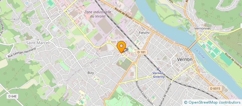localisation de l'entreprise AS OPTIC  VERNON