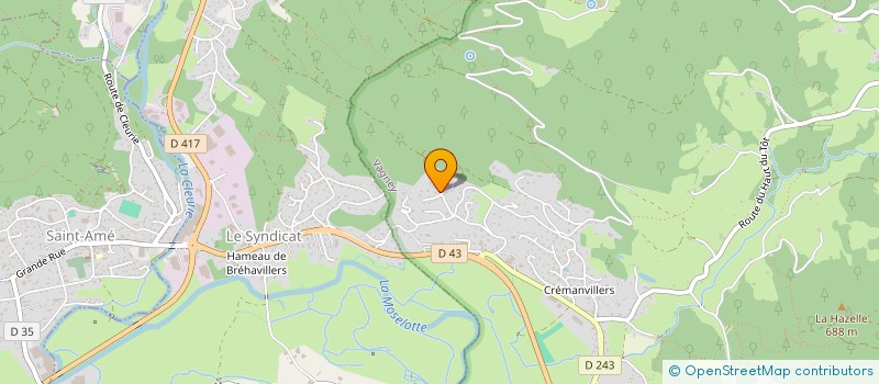 localisation de l'entreprise AS OPTICAL  VAGNEY