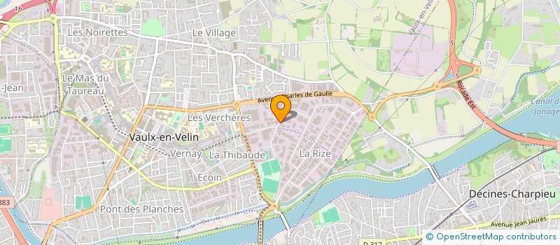 localisation de l'entreprise AS-PA  VAULX-EN-VELIN