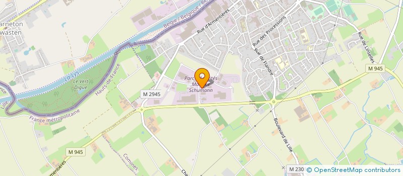 localisation de l'entreprise AS-PACK  COMINES