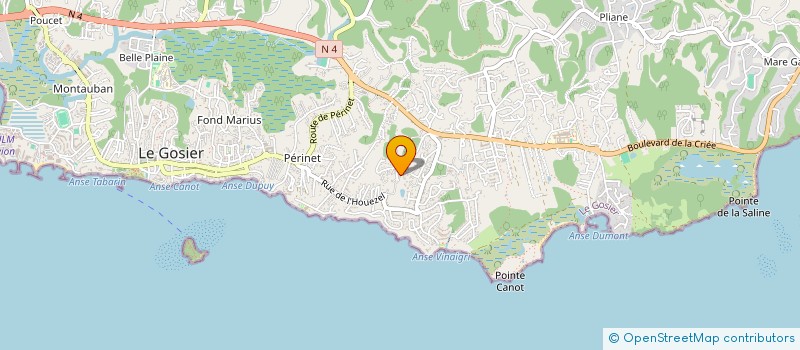 localisation de l'entreprise AS PAINT CAR PRO  LE GOSIER