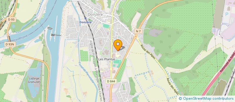 localisation de l'entreprise AS PARENTS ELEVES ECOLE PRIVEE à DONZERE