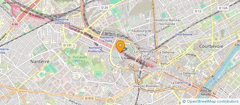 localisation de l'entreprise AS PARIS OPERA OPERATIONS SAS  NANTERRE