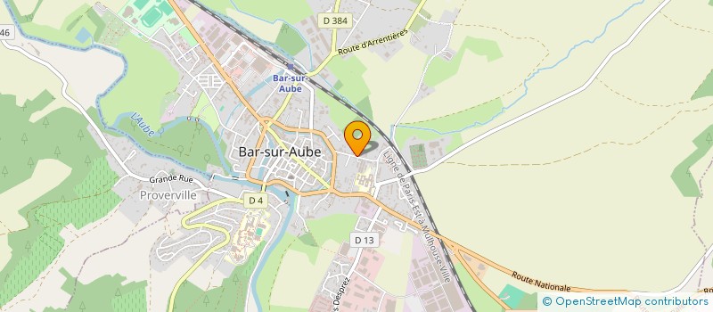 localisation de l'entreprise AS PC ARTISAN SANITAIRE PLOMBIER CHAUFFAGISTE à BAR-SUR-AUBE