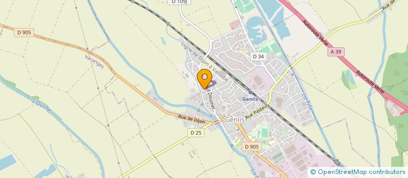 localisation de l'entreprise AS PEINTURE 21  GENLIS