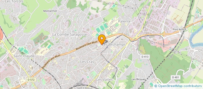 localisation de l'entreprise AS PEINTURE  BESANCON