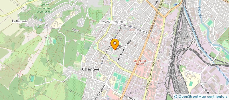 localisation de l'entreprise AS PEINTURE à CHENOVE