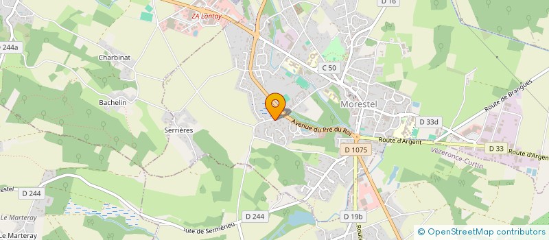 localisation de l'entreprise AS PEINTURE  MORESTEL