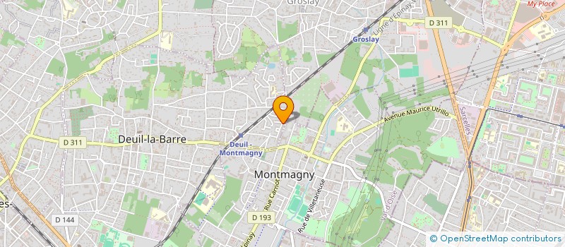 localisation de l'entreprise AS PERISCOLAIRE DEUILLOISE à DEUIL-LA-BARRE