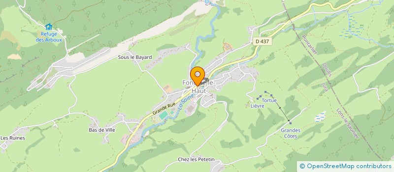 localisation de l'entreprise AS PETANQUE FONCINE  FONCINE-LE-HAUT
