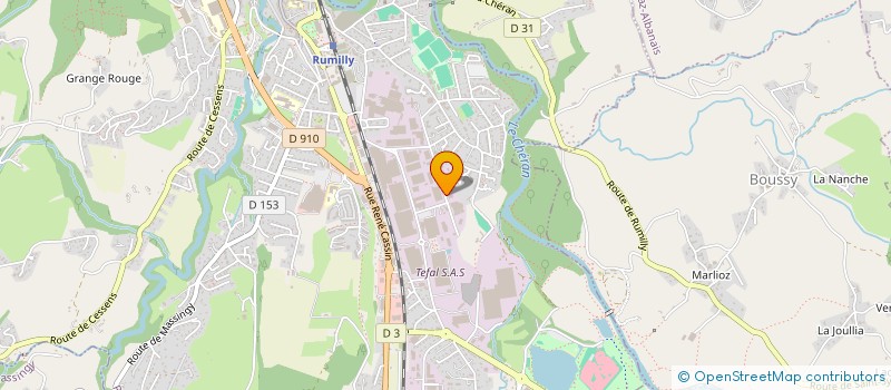 localisation de l'entreprise AS PLAST à RUMILLY