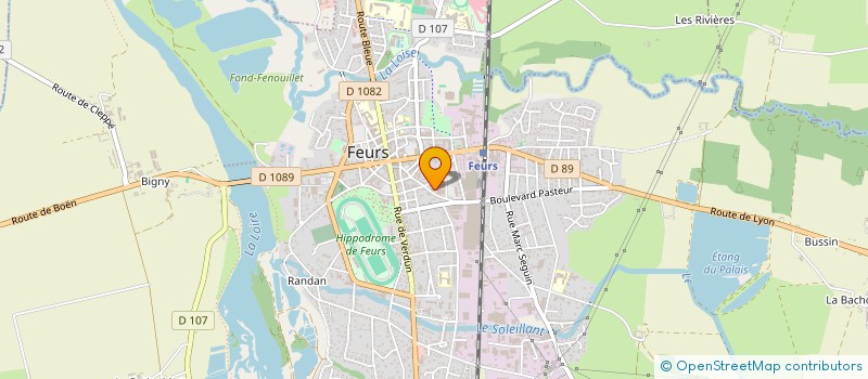 localisation de l'entreprise AS PLOMBERIE  FEURS