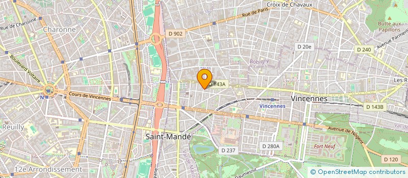 localisation de l'entreprise AS PRIME à VINCENNES