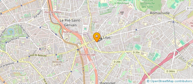 localisation de l'entreprise AS PRO BATIMENT à LES LILAS