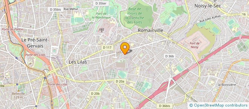 localisation de l'entreprise AS PROCESS à ROMAINVILLE