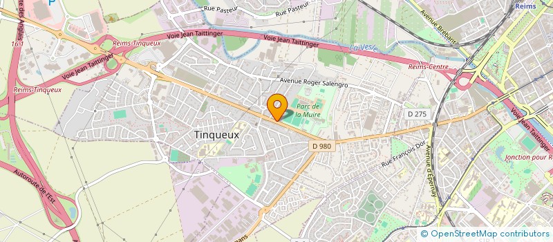 localisation de l'entreprise AS PROJETS  TINQUEUX