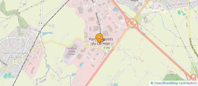 localisation de l'entreprise AS PROMOTION à CHOLET
