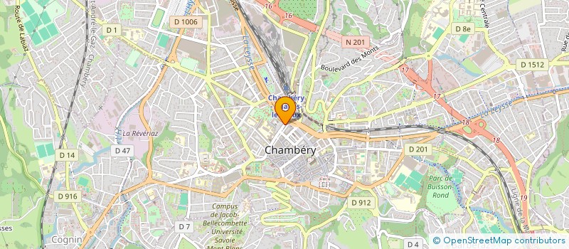 localisation de l'entreprise AS REG SOCIOCULTURELLE PERSONNEL JUSTIC  CHAMBERY