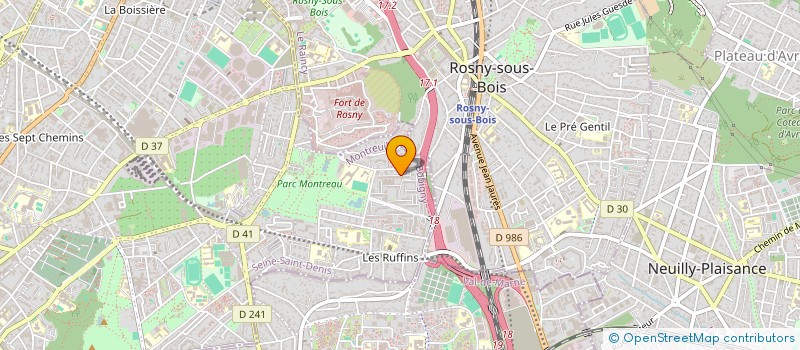 localisation de l'entreprise AS RENOVATION  MONTREUIL