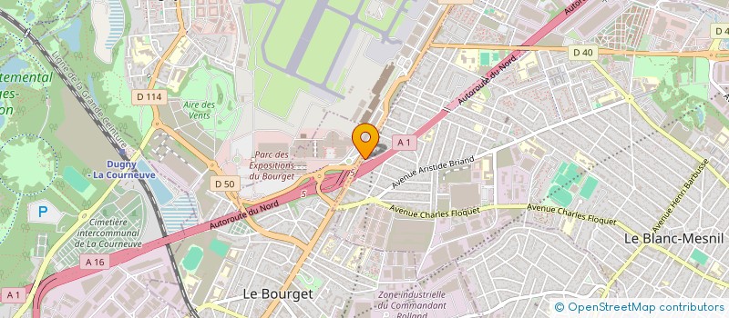 localisation de l'entreprise AS SABAN  LE BLANC-MESNIL