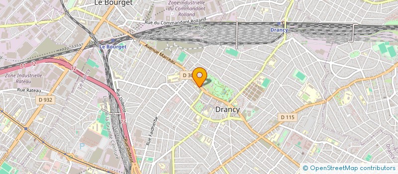 localisation de l'entreprise AS SAINT-GERMAIN  DRANCY