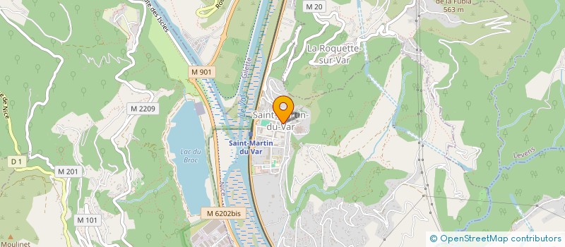 localisation de l'entreprise AS SAINT MARTIN HANDBALL  SAINT-MARTIN-DU-VAR